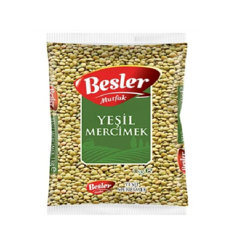 BESLER MUTFAK YEŞİL MERCİMEK 1 KG