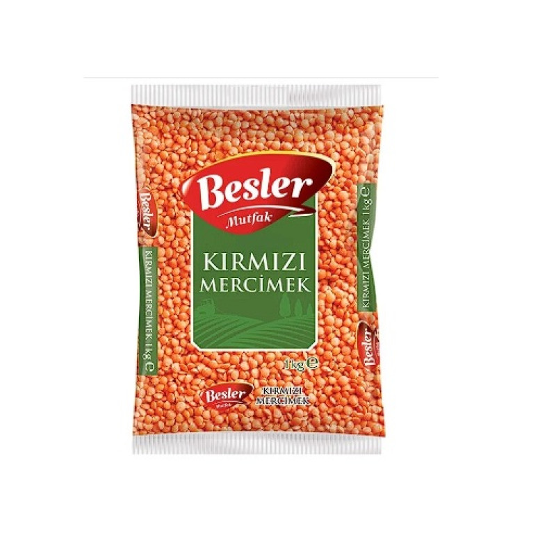 BESLER MUTFAK KIRMIZI MERCİMEK 1 KG